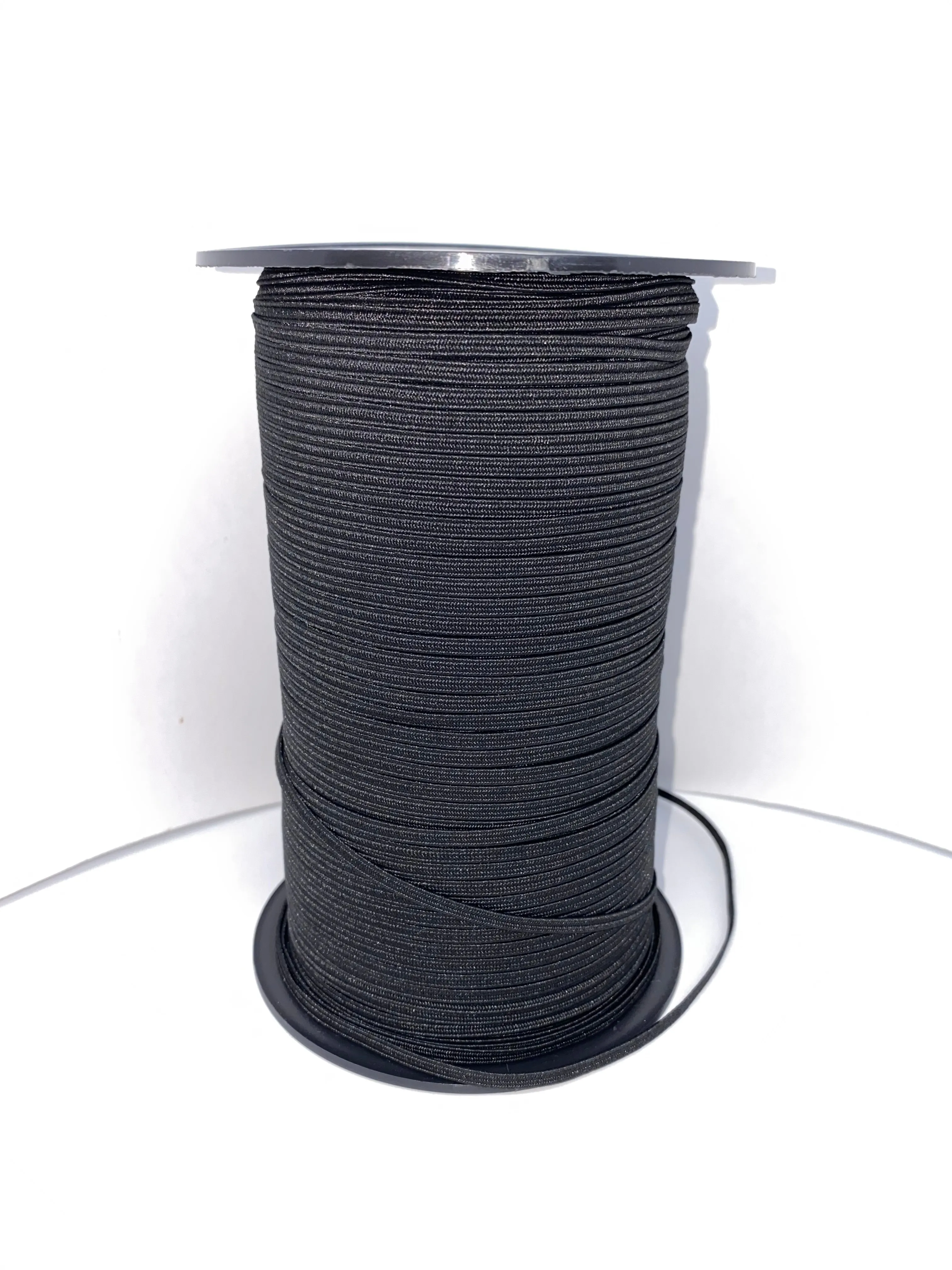 1/8" Black Braided Elastic