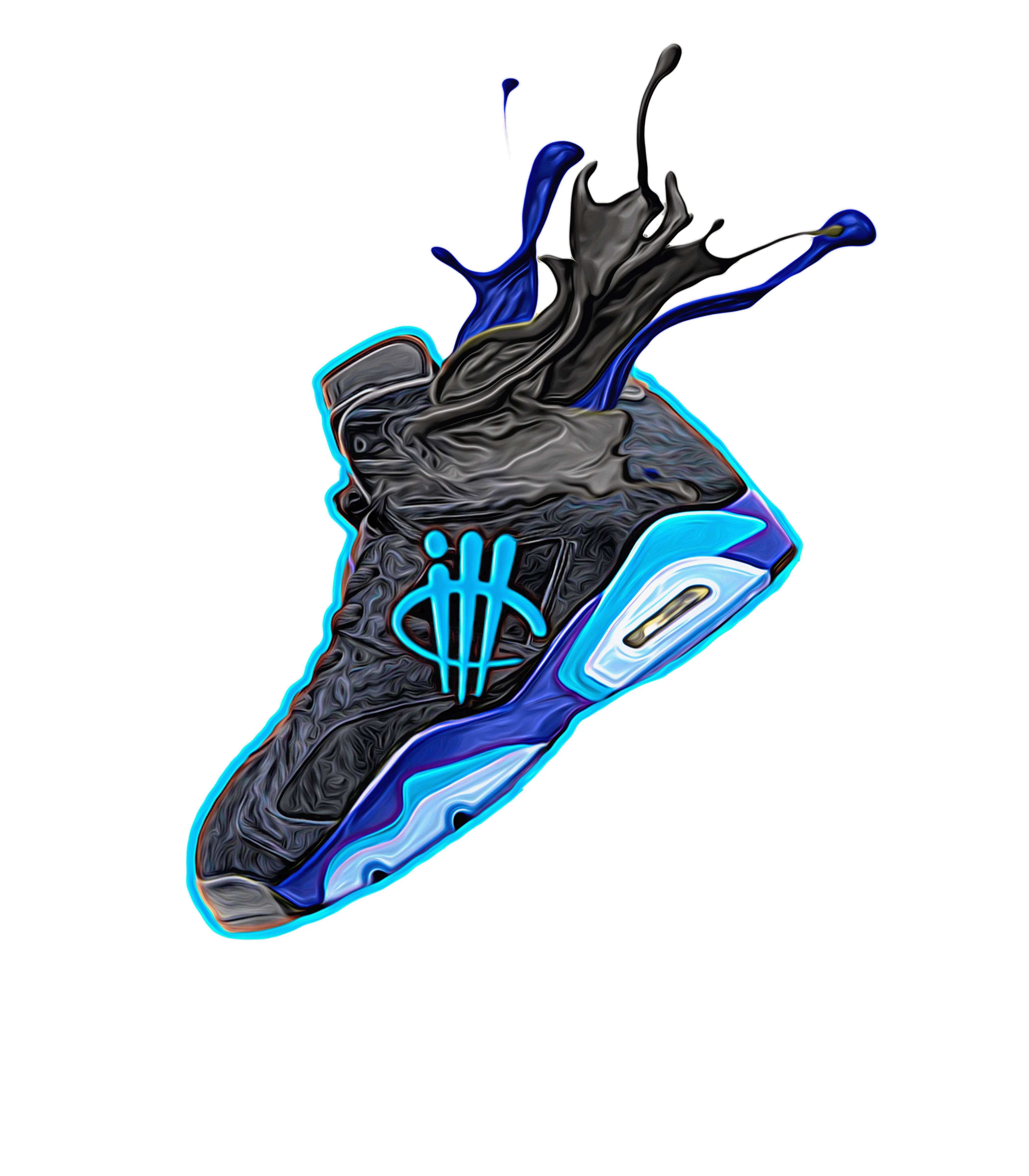 Air Jordan 6 Retro “Aqua” | illcurrency Black T-Shirt (SPLASH)