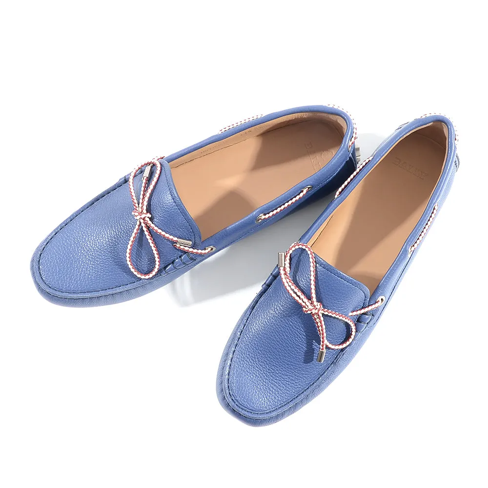 Bally Womens Slip on Boat Shoes in Blue