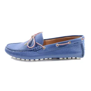 Bally Womens Slip on Boat Shoes in Blue