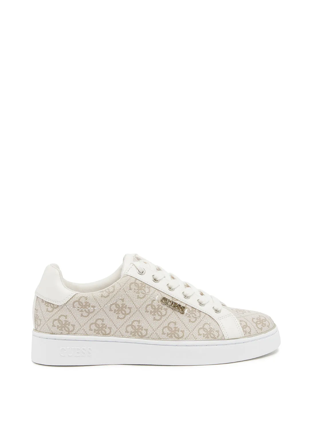 Beige Logo Beckie Sneakers