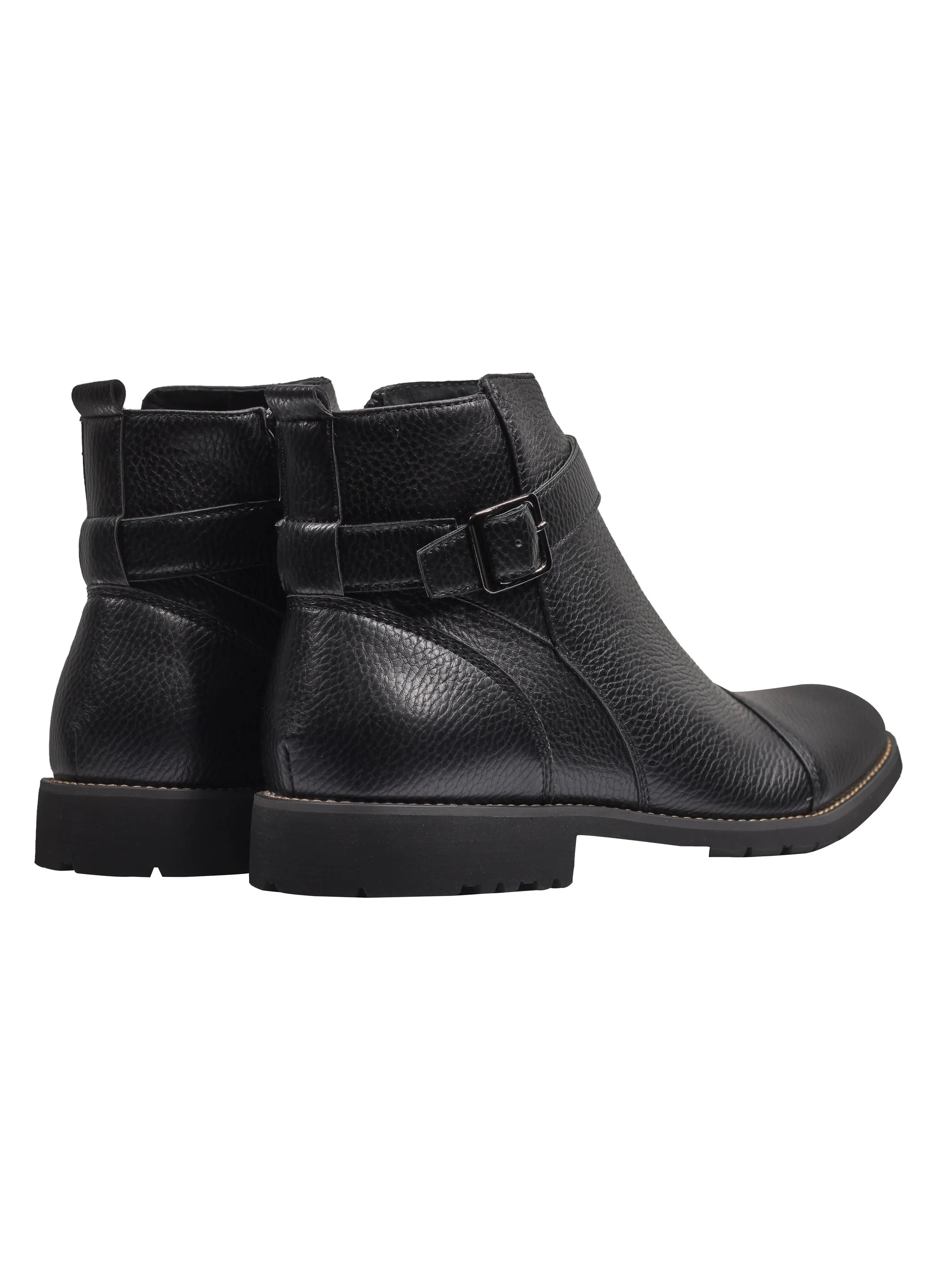 BLACK CHELSEA ANKLE BOOTS WITH ZIP