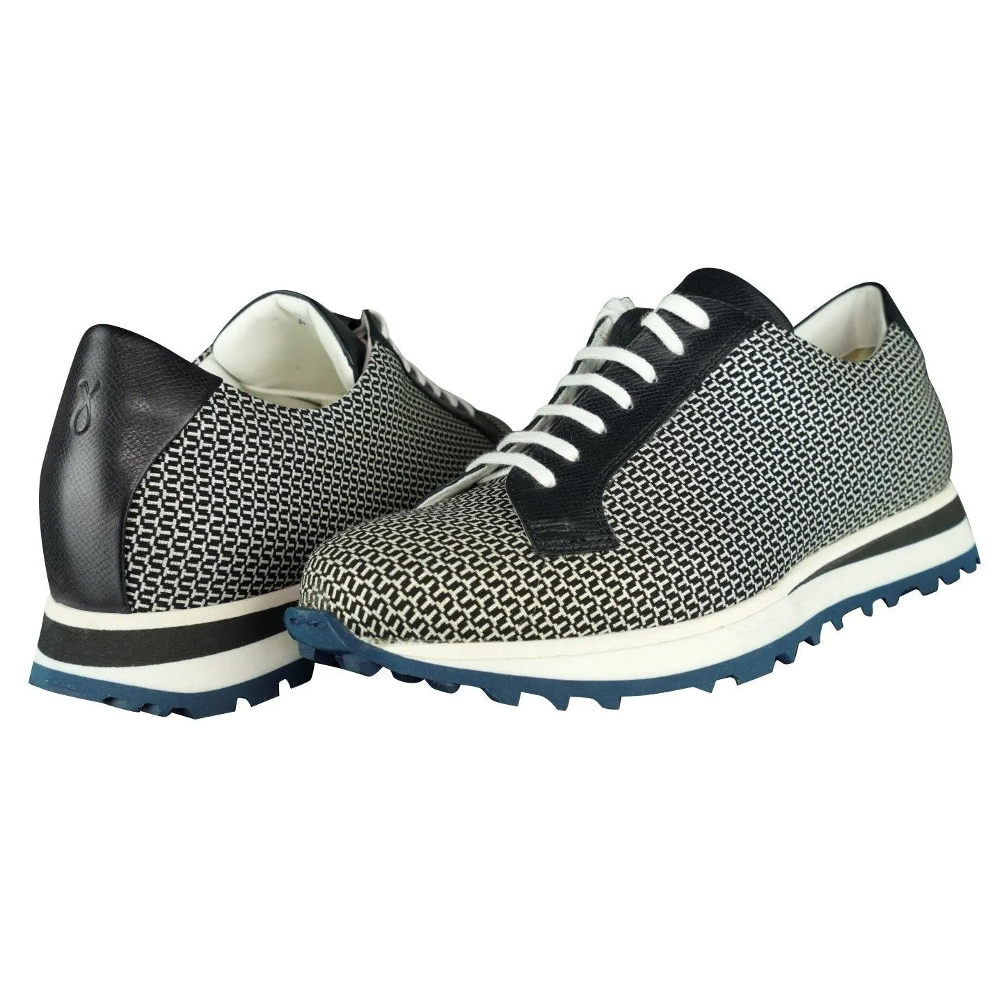 Black Croccante Luxury Sneakers