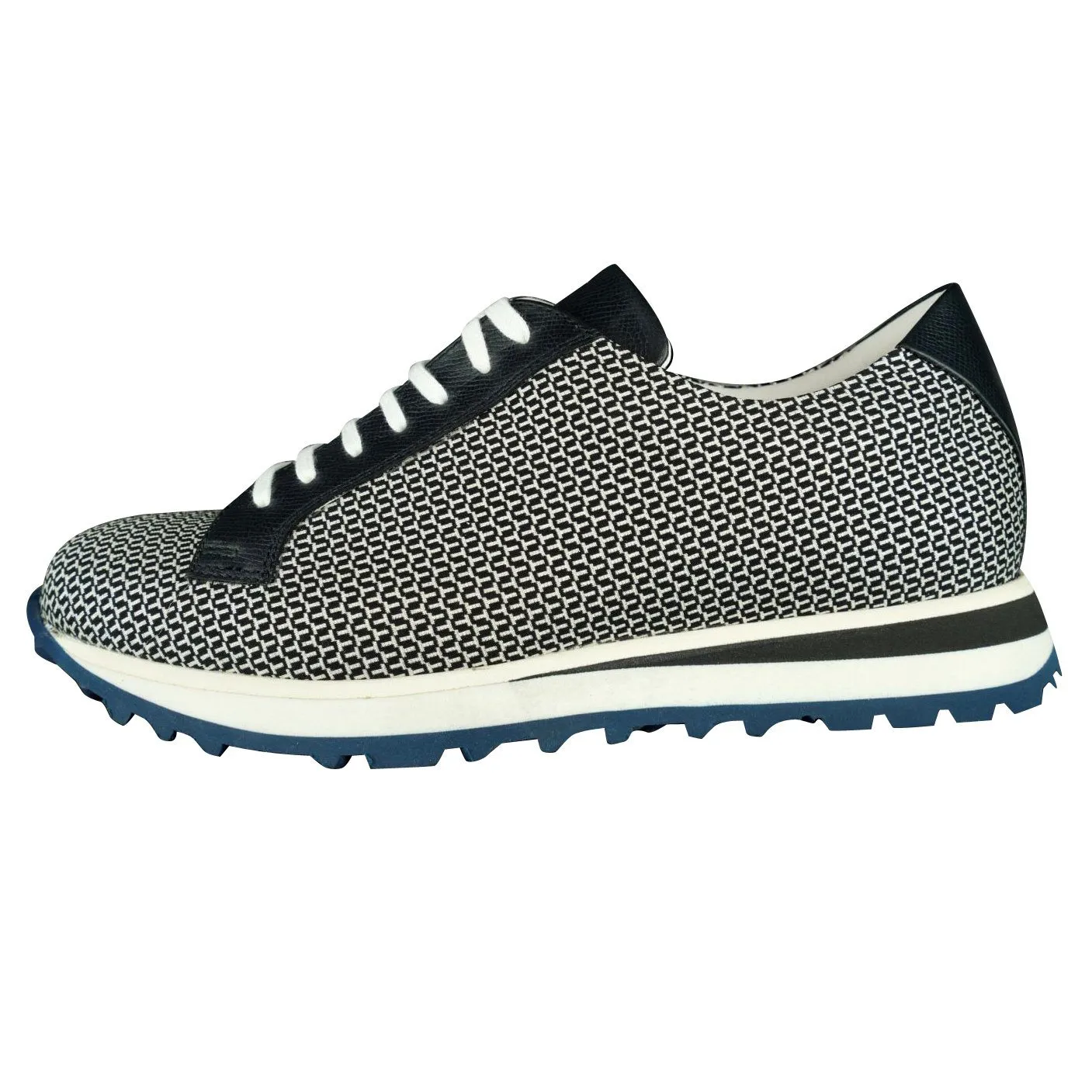 Black Croccante Luxury Sneakers