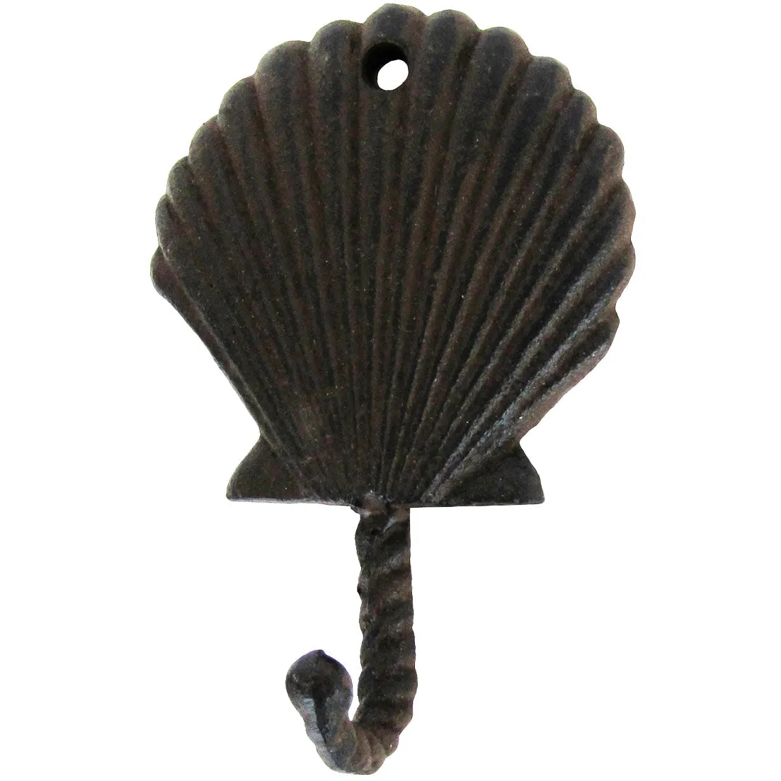 Cast Iron Wall Mount Nautical Scallop Sea Shell Hook