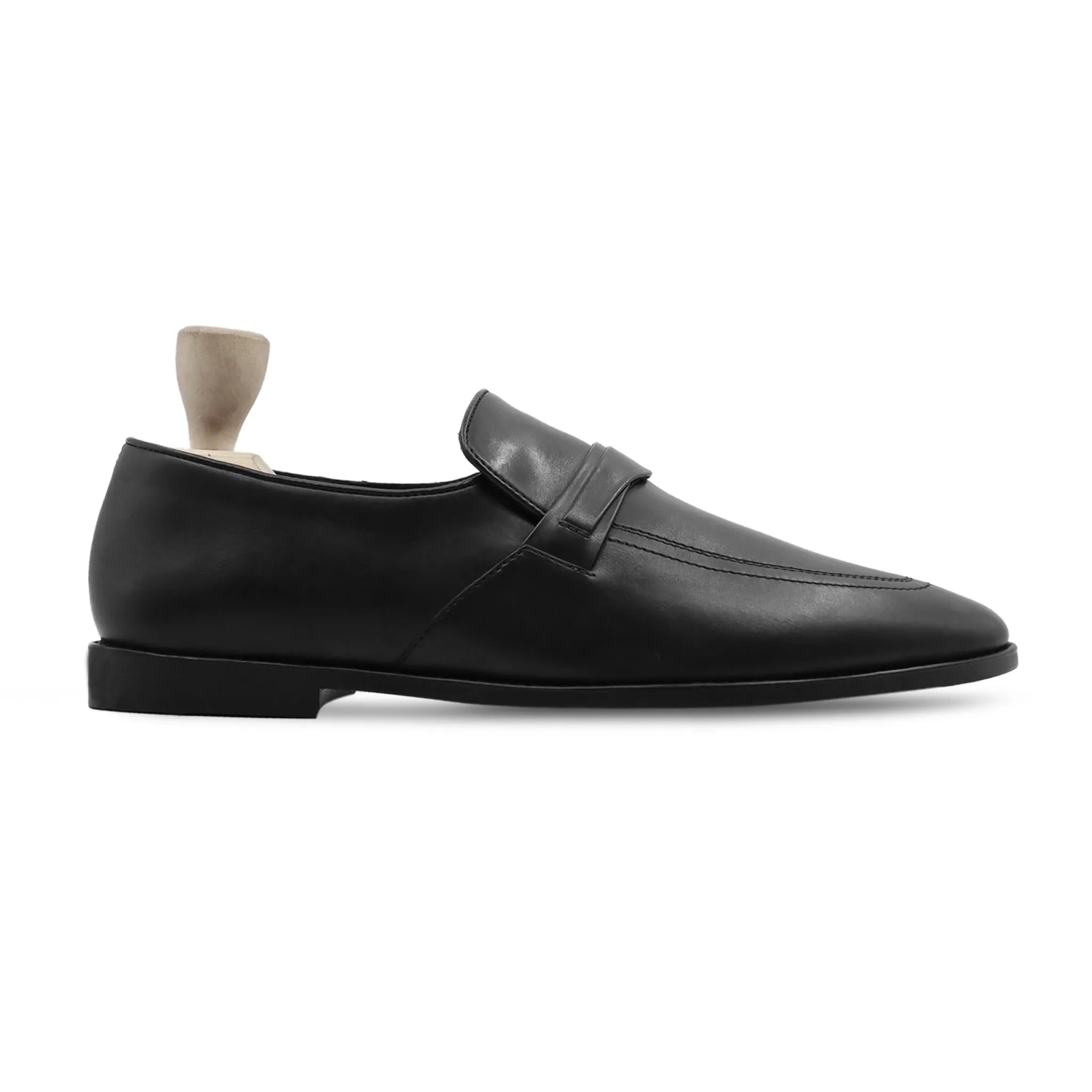 Fresno - Men's Black Calf Leather Loafer