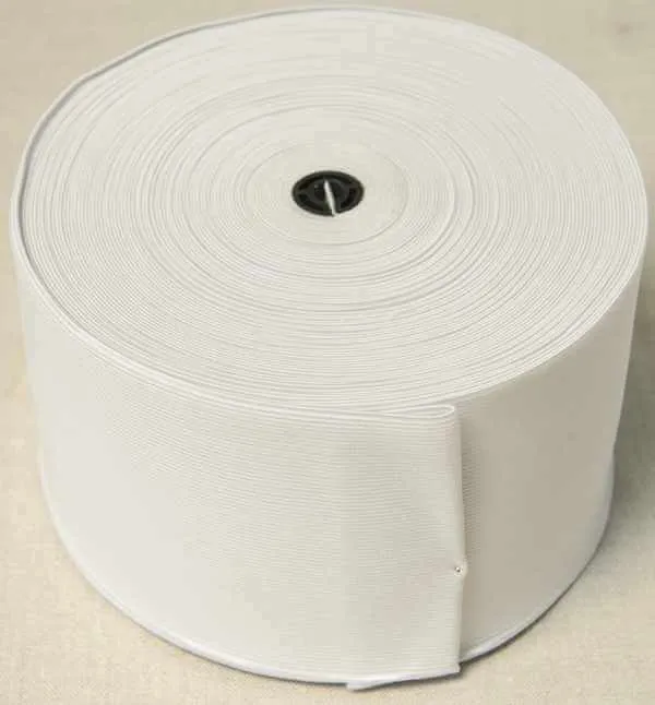 Haberdashery Elastic Standard Loom Elastic 100mm White Loom Elastic