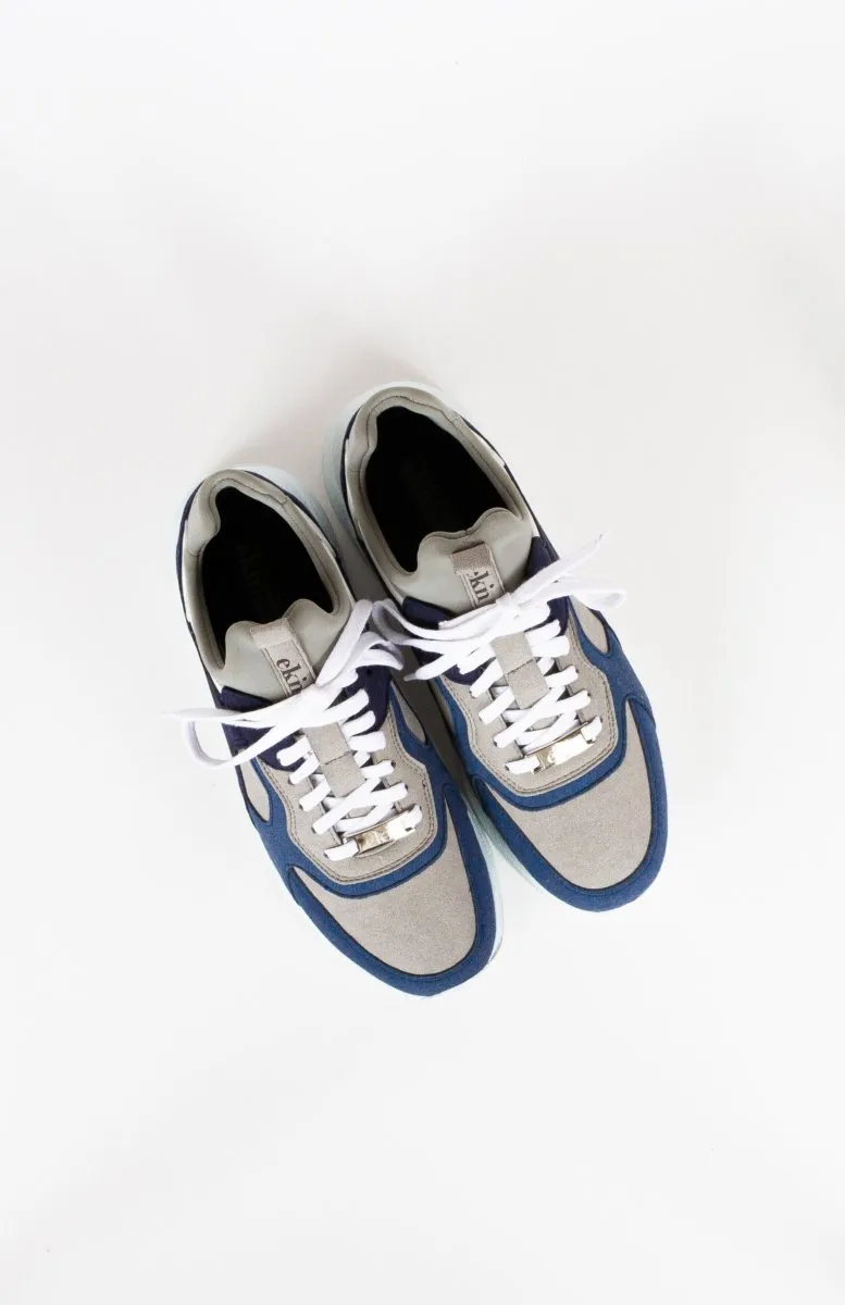 Larch Sneaker | Blue Vegan Leather   Neoprene