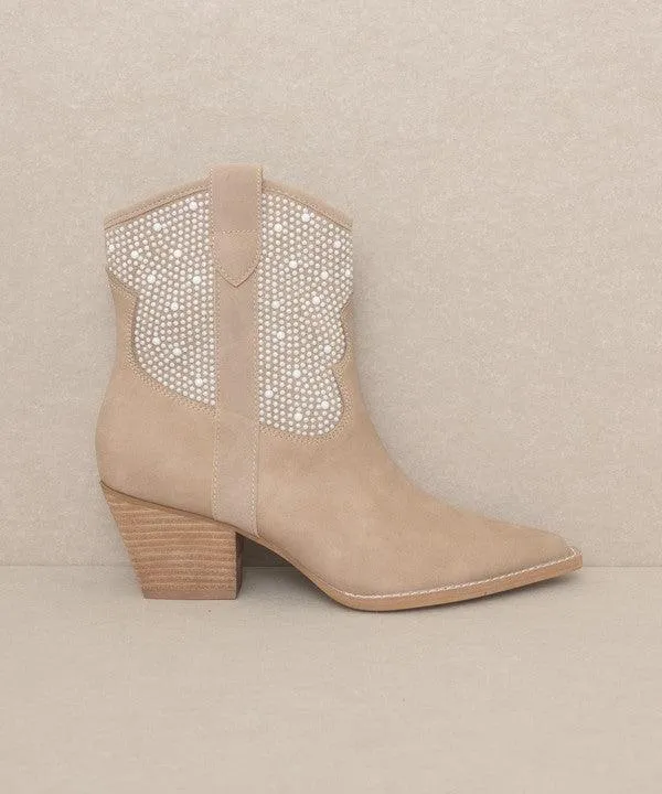 Pearl Studded Western Boots