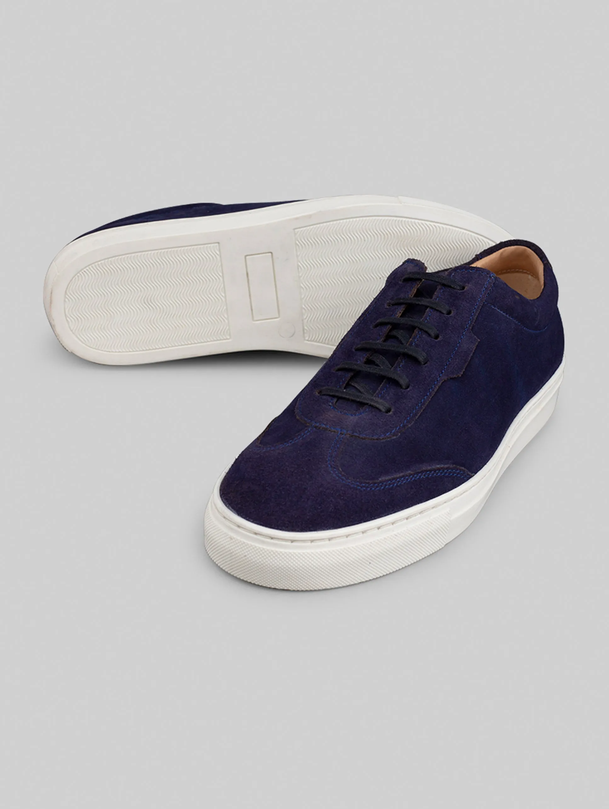 Rawls Men Navy Suede Sneakers