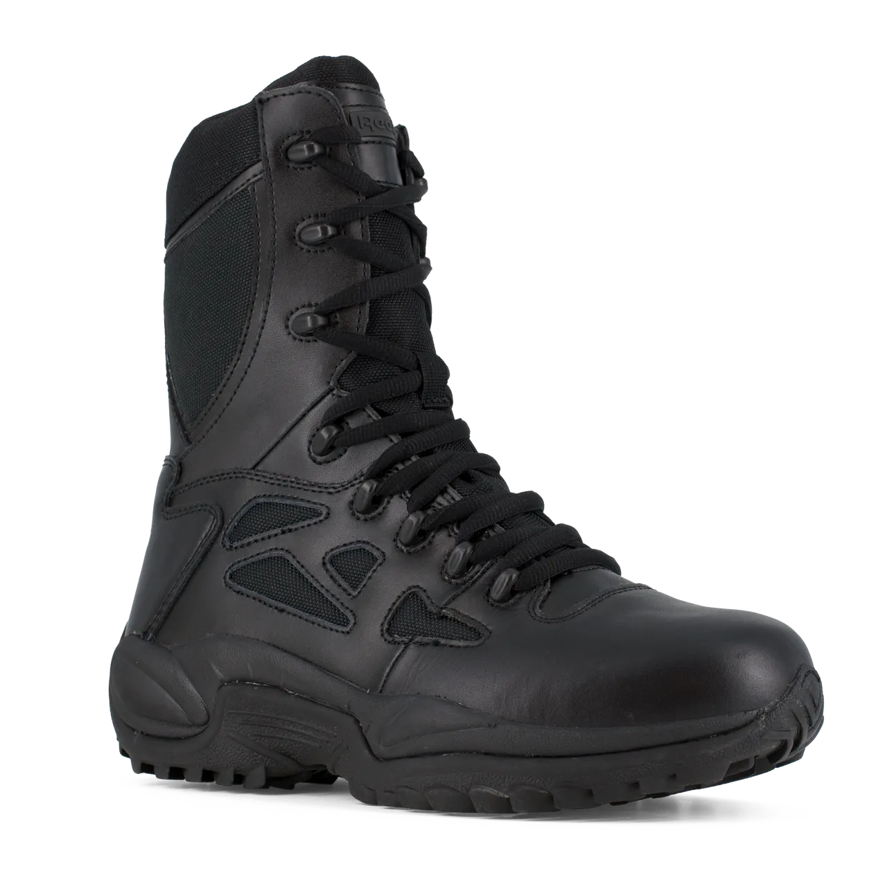 Reebok Rapid Response 8" Stealth Boots with Side Zipper - RB8875