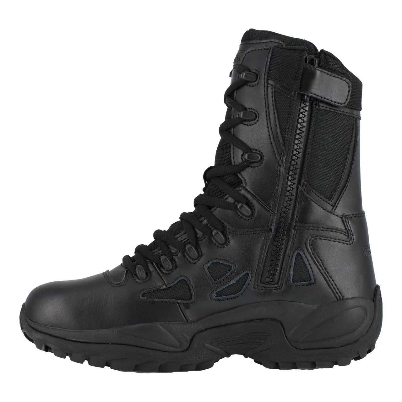 Reebok Rapid Response 8" Stealth Boots with Side Zipper - RB8875