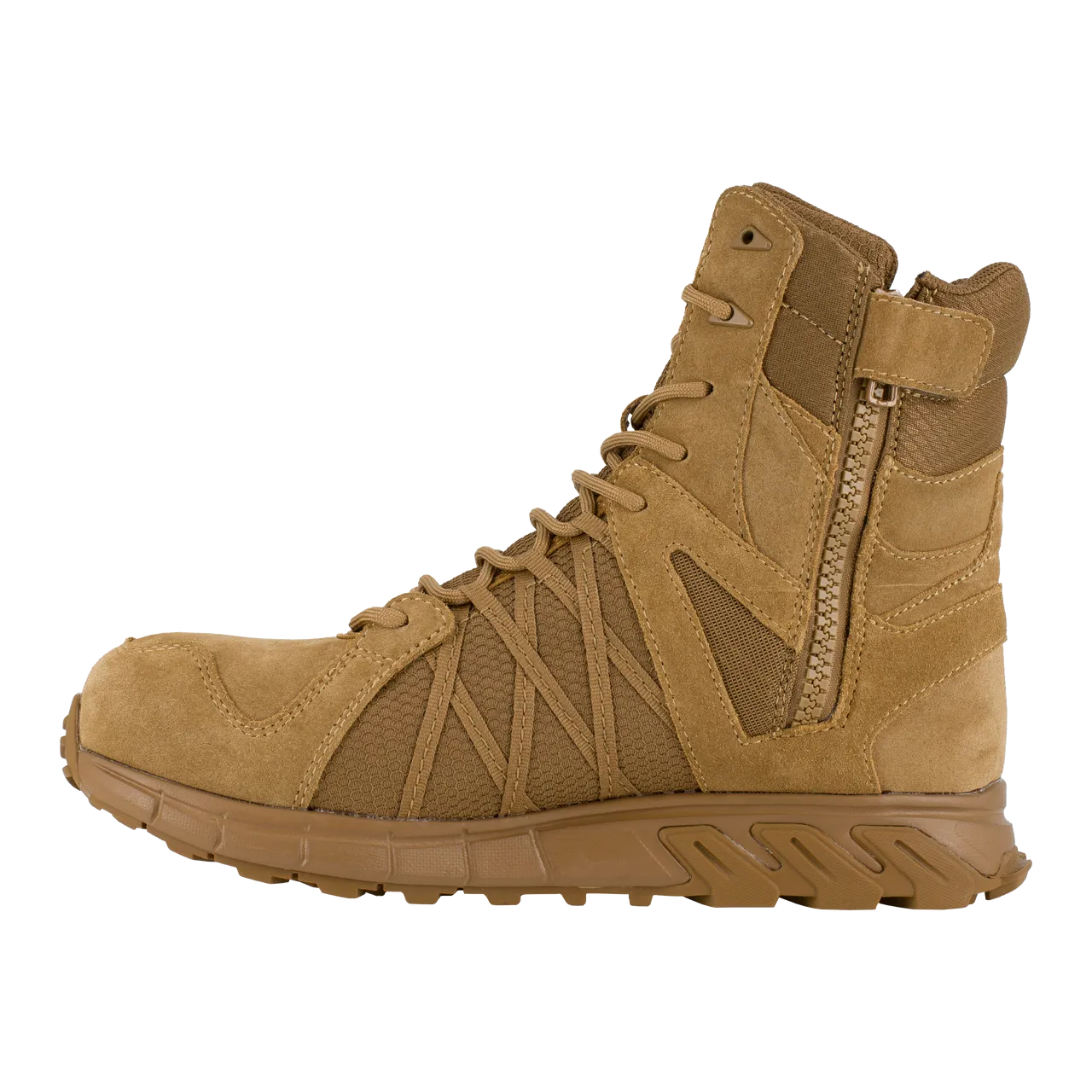 Reebok Trailgrip 8" Tactical Boots with Side Zipper - RB3460