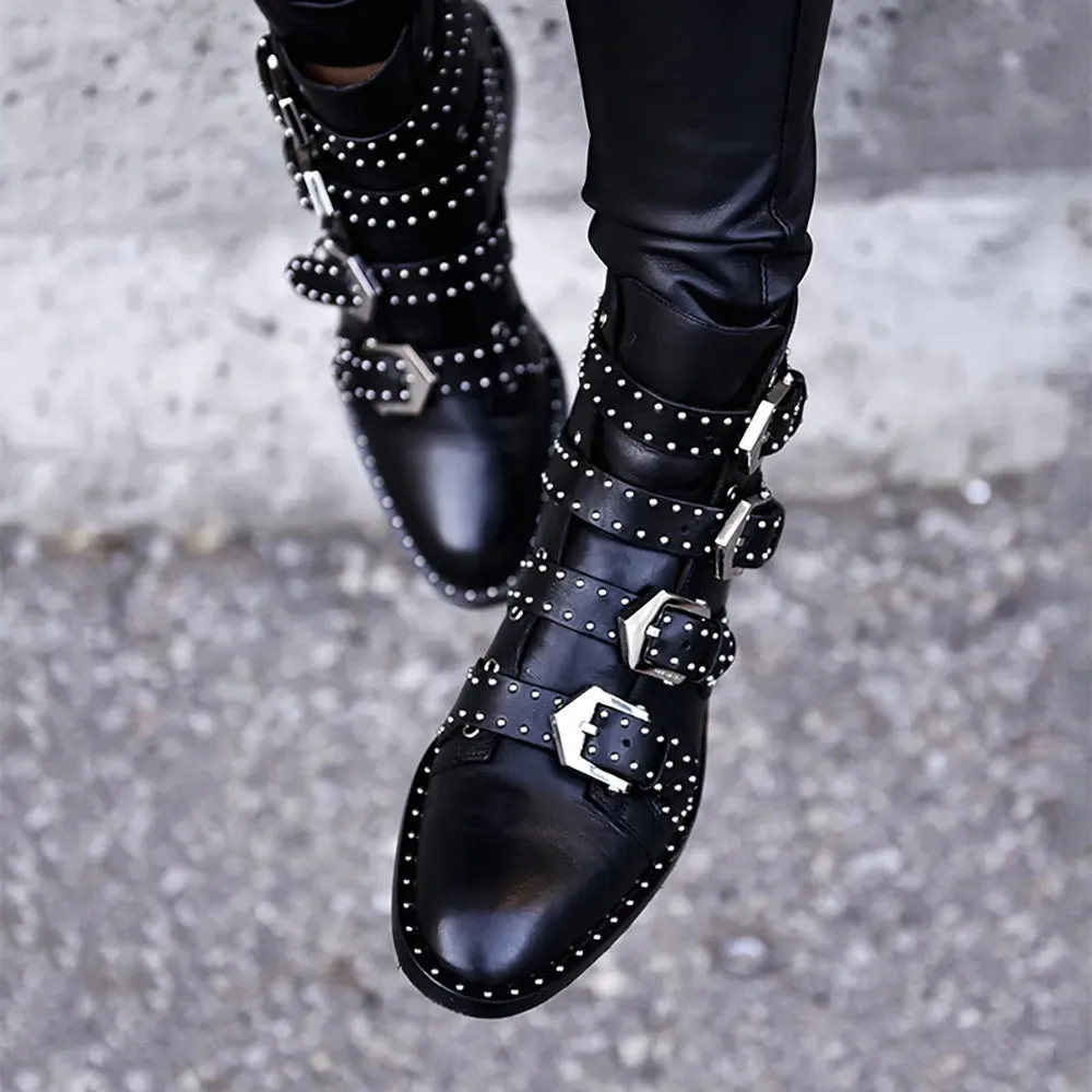 Riveted Ankle Booties