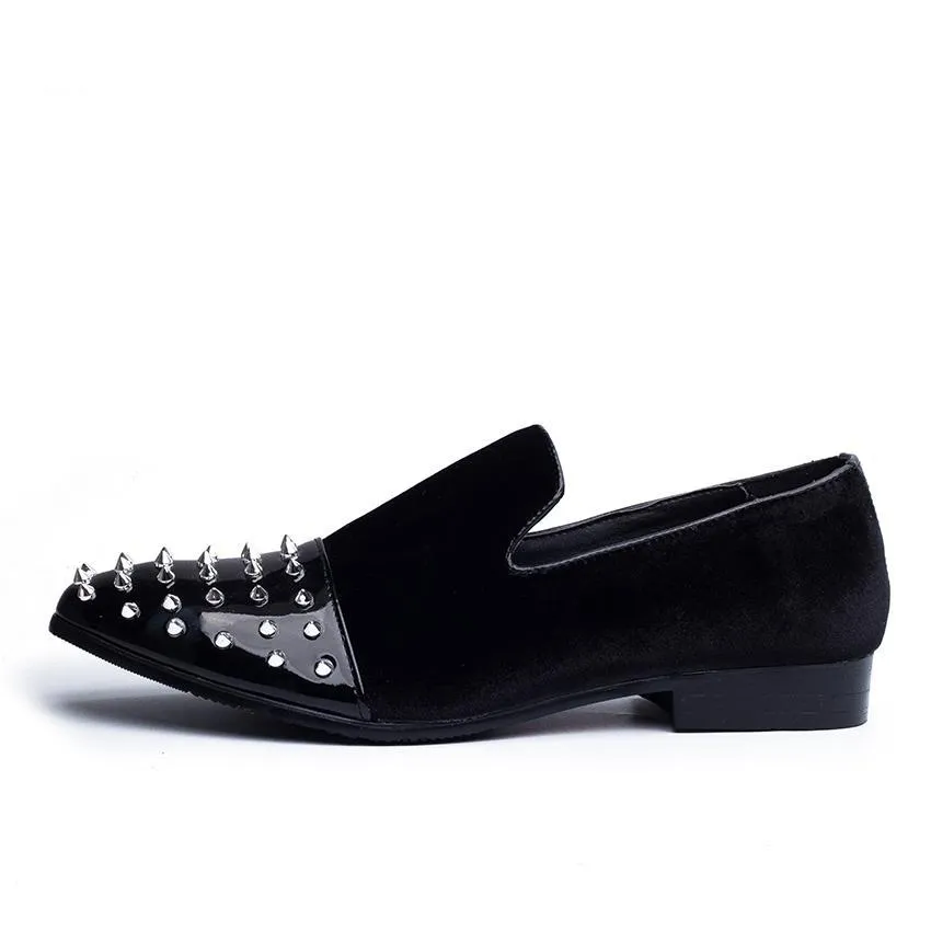 Spike Details on Toe Men Loafer Shoes