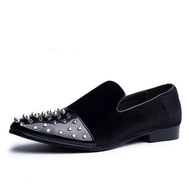 Spike Details on Toe Men Loafer Shoes