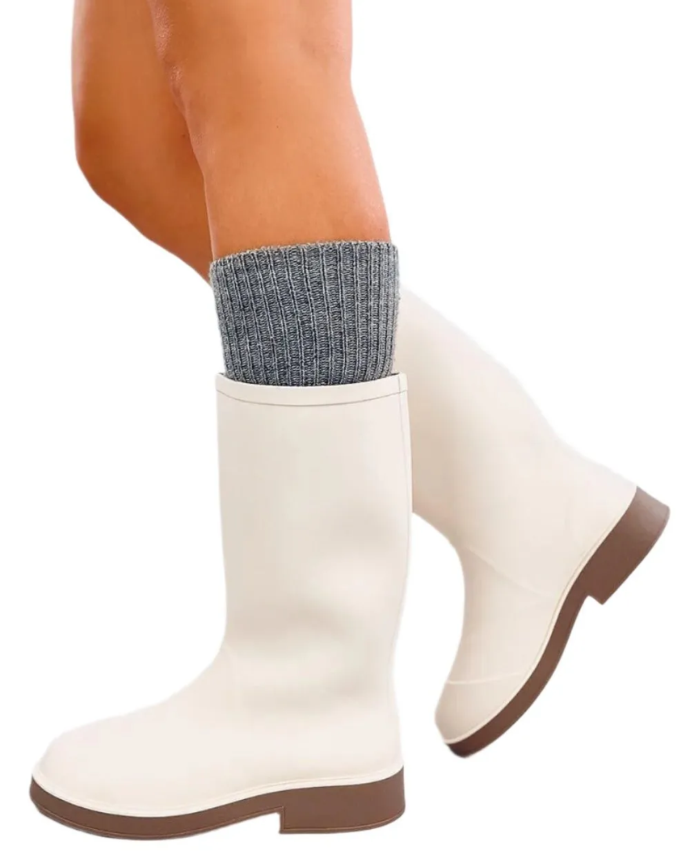 TEEK - Light Beige Wellingtons Boots