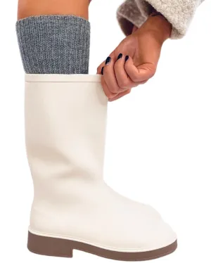 TEEK - Light Beige Wellingtons Boots