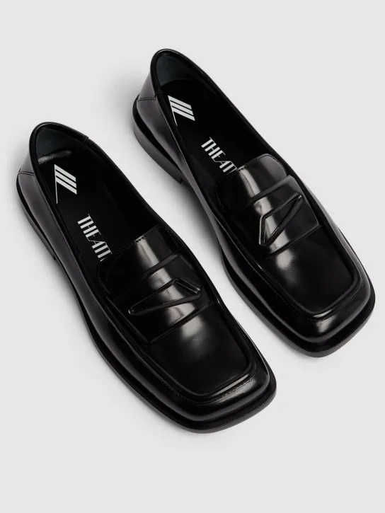 The Attico   20mm Amanda leather college loafers 