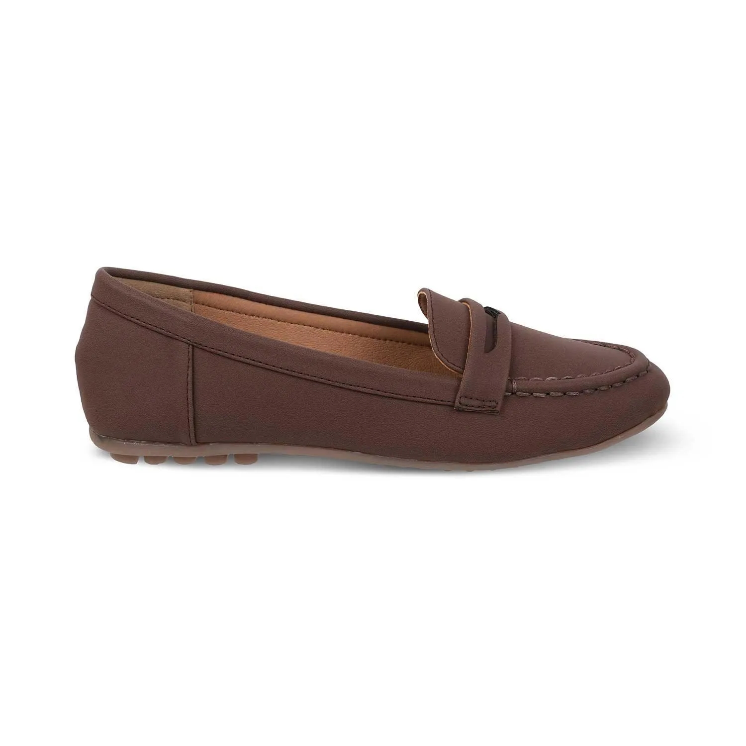 Tresmode Snappy Brown Women's Casual Loafers