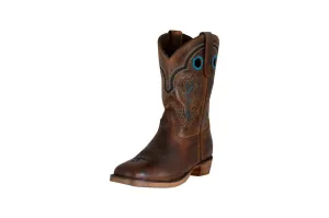 TuffRider Youth Rushmore Oak Leaf Embroidered Square Toe Western Boots